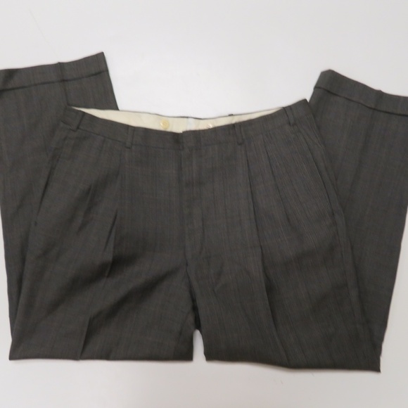 Brooks Brothers Wool Suit 42L Jacket 37 x 29 Pants Gray 2 Piece Mens Business - Picture 4 of 8